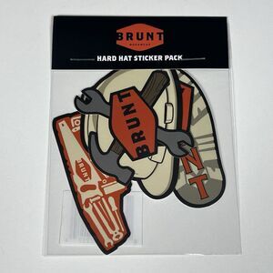 Brunt Workwear Hard Hat 4 Sticker Pack – New